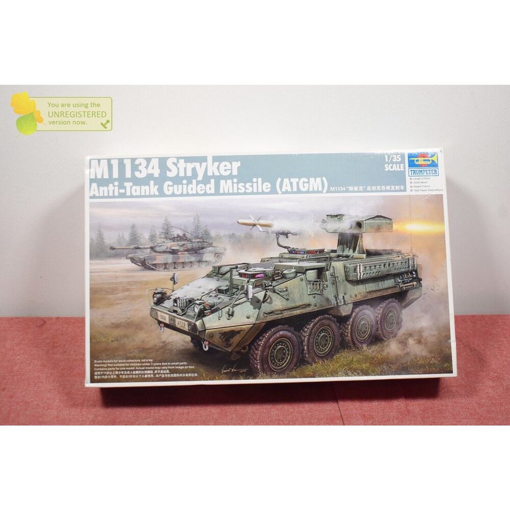 Trumpeter M1134 Stryker Anti-Tank Guided Missile Model 1/35 (Package Wear)